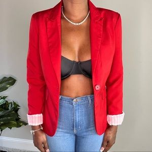 Gorgeous red blazer in excellent used condition.